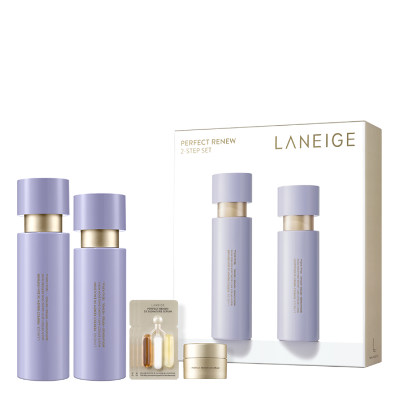 Best Korean Skincare SET Perfect Renew 3X Two-Step Duo Set LANEIGE