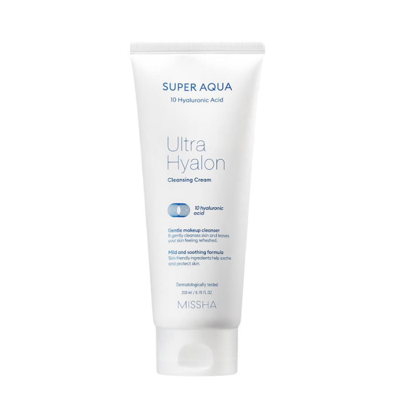 Best Korean Skincare CLEANSING CREAM Super Aqua Ultra Hyalron Cleansing Cream MISSHA