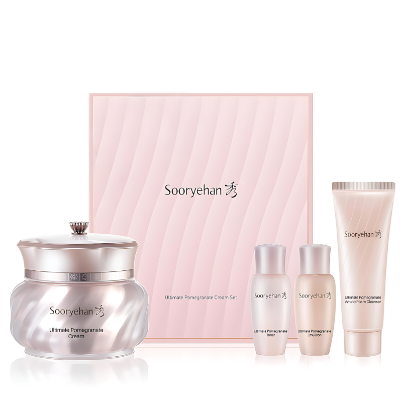 Best Korean Skincare SET Ultimate Pomegranate Cream Set Sooryehan