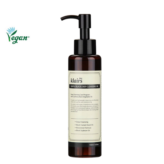 Best Korean Skincare CLEANSING OIL Gentle Black Deep Cleansing Oil Dear, Klairs