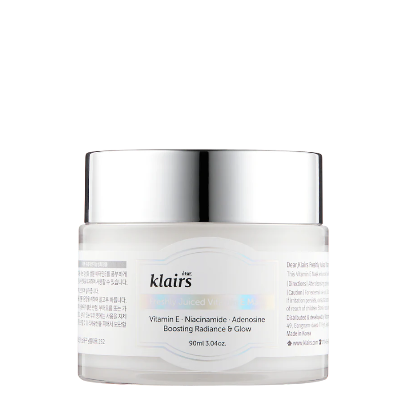 Best Korean Skincare SLEEPING MASK Freshly Juiced Vitamin E Mask Dear, Klairs