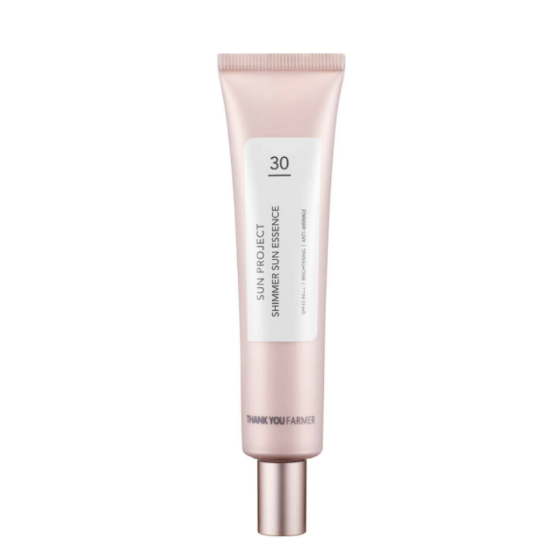 Best Korean Skincare SUN ESSENCE Sun Project Shimmer Sun Essence SPF30 PA++ THANK YOU FARMER