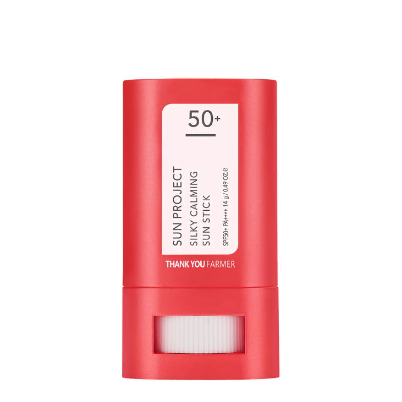 Best Korean Skincare SUN STICK Sun Project Silky Calming Sun Stick SPF50+ PA++++ THANK YOU FARMER