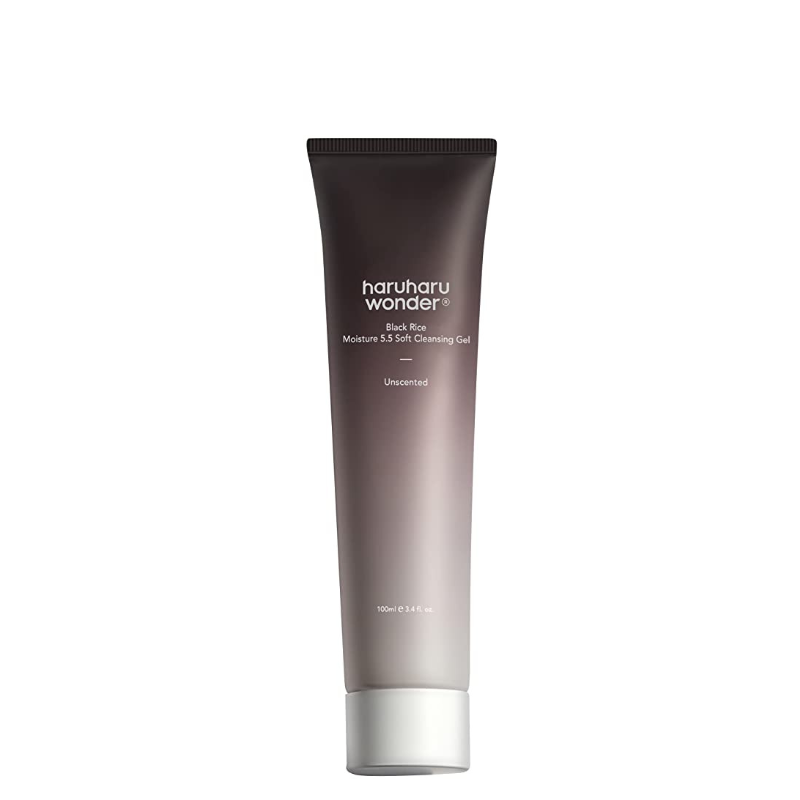 Best Korean Skincare CLEANSING GEL Black Rice Moisture 5.5 Soft Cleansing Gel haruharu wonder
