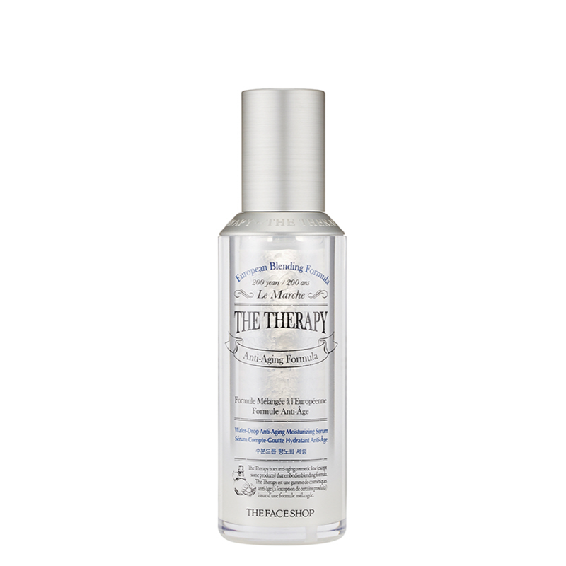 Best Korean Skincare SERUM The Therapy Water-Drop Anti-Aging Moisturizing Serum THE FACE SHOP