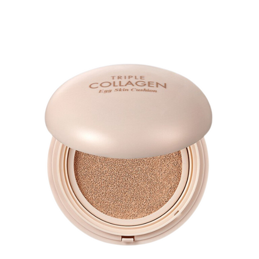 Best Korean Skincare CUSHION Triple Collagen Egg Skin Cushion SPF50+ PA++++ TONYMOLY
