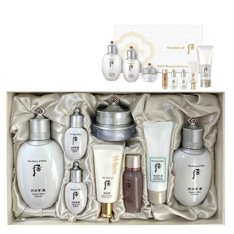 Best Korean Skincare SET Gongjinhyang Seol Radiant Brightening Special 3 Items Set The History of Whoo