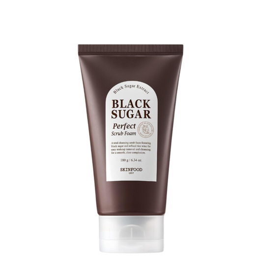 Best Korean Skincare SCRUB Black Sugar Perfect Scrub Foam SKINFOOD