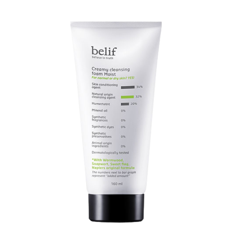 Best Korean Skincare CLEANSING FOAM Creamy Cleansing Foam Moist belif