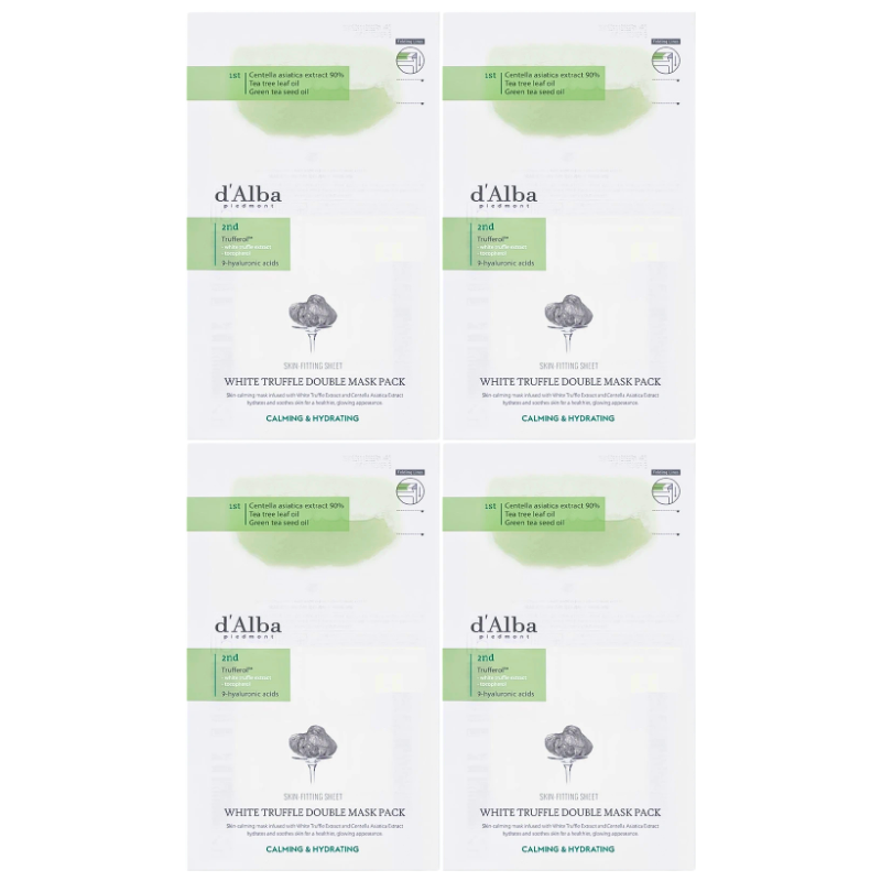 White Truffle Double Mask Pack Calming & Hydrating Set (4 masks)