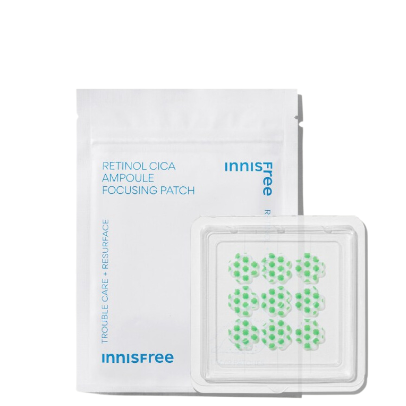 Best Korean Skincare PATCH Retinol Cica Ampoule Focusing Patch innisfree