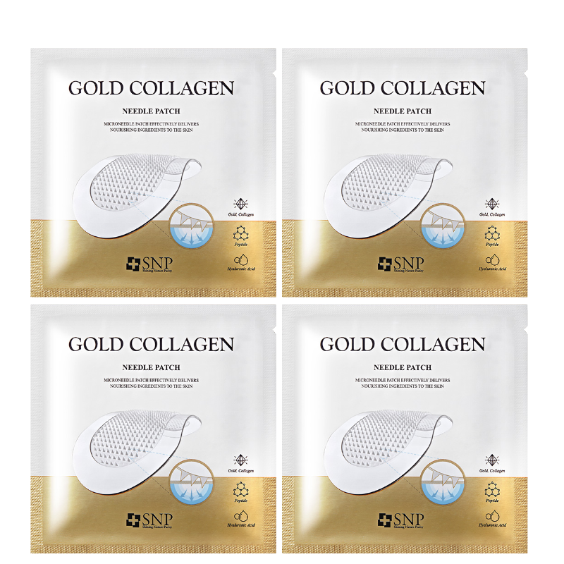 Best Korean Skincare EYE PATCH Gold Collagen Needle Patch SNP