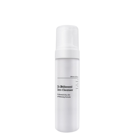 Best Korean Skincare CLEANSING FOAM Zero Cleanser for Normal & Dry Skin Dr. Different