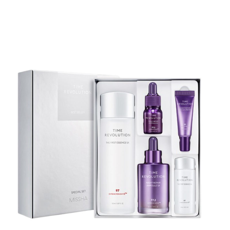 Best Korean Skincare SET Time Revolution 5X Duo Set MISSHA