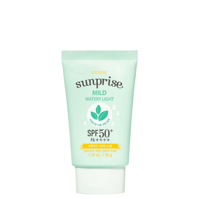 Best Korean Skincare SUN CREAM Sunprise Mild Watery Light SPF50+ PA+++ ETUDE