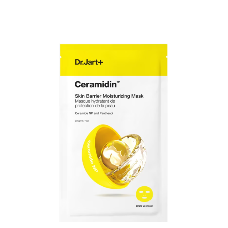 Best Korean Skincare SHEET MASK Ceramidin Skin Barrier Moisturizing Mask Set (5 masks) Dr.Jart+