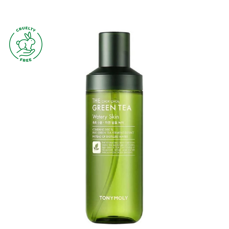 Best Korean Skincare TONER The Chok Chok Green Tea Watery Skin TONYMOLY