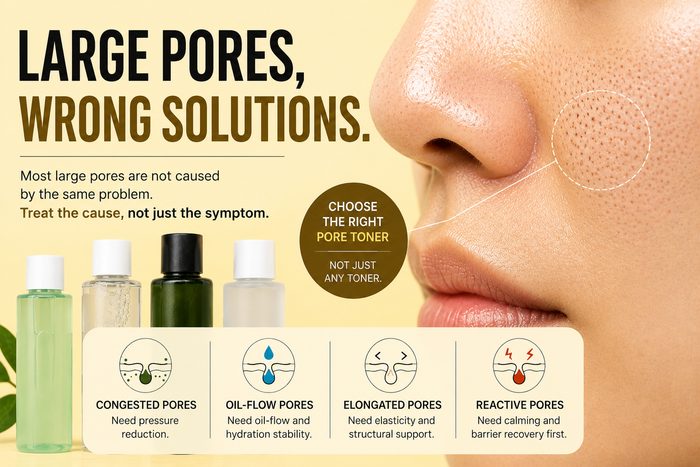 [Pore Toner] Large Pores, Wrong Solutions