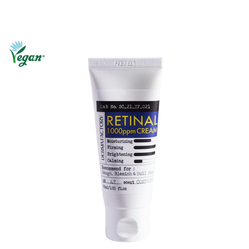 Best Korean Skincare CREAM Retinal 1000ppm Cream DERMA FACTORY