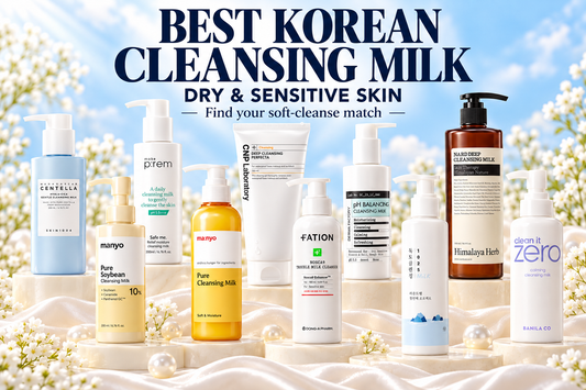 Best Korean cleansing milk for dry and sensitive skin with ten collection products