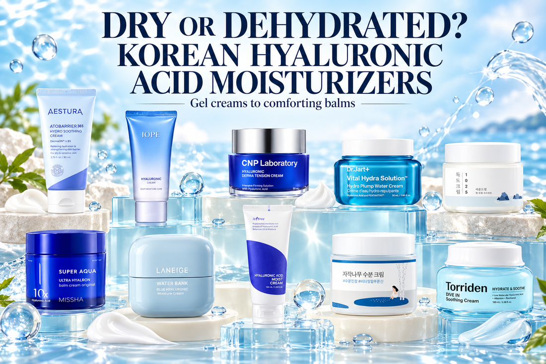 Best Korean hyaluronic acid moisturizers for dry and dehydrated skin
