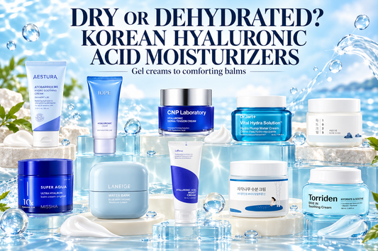 Best Korean hyaluronic acid moisturizers for dry and dehydrated skin