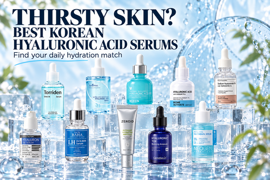 Best Korean hyaluronic acid serums and ampoules for dry and dehydrated skin