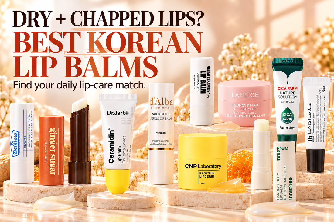Korean lip balms and lip treatments for dry and chapped lips