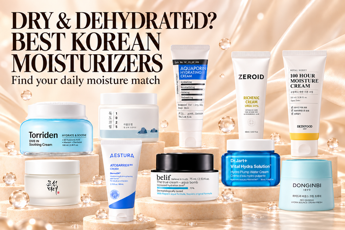 Best Korean Moisturizer for Dry & Dehydrated Skin