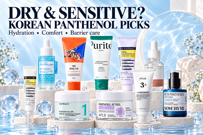 Best Korean Panthenol Skincare for Dry & Sensitive Skin