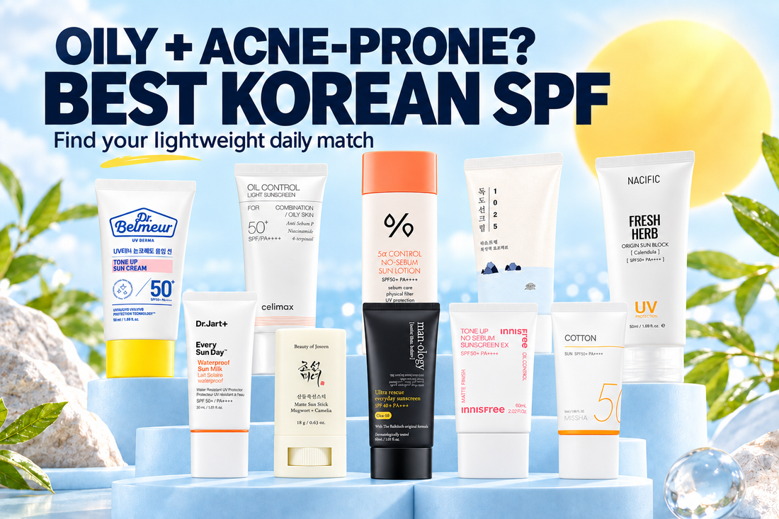 Ten Korean sunscreens for oily and acne-prone skin — find your lightweight daily SPF match