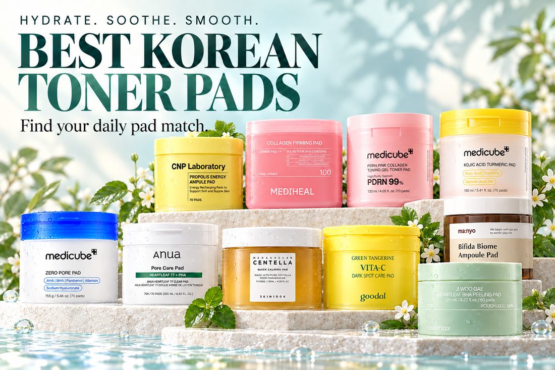 Ten Korean toner pads for hydration, soothing, and smooth skin