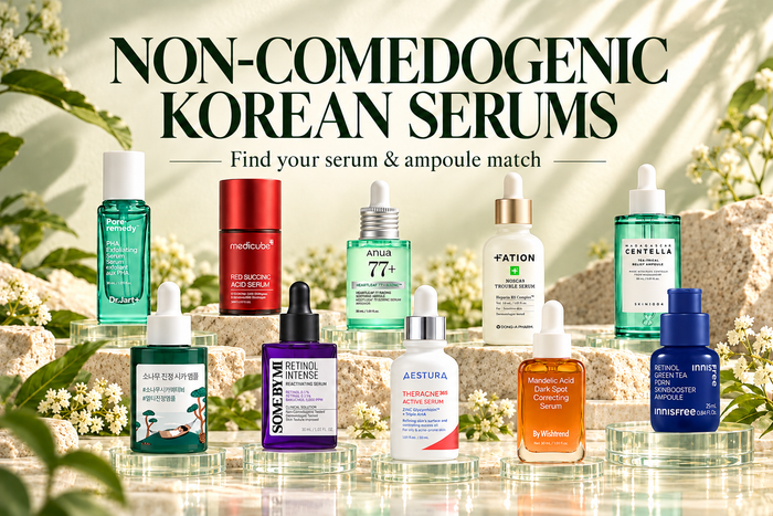 Best Non-Comedogenic Korean Serums & Ampoules