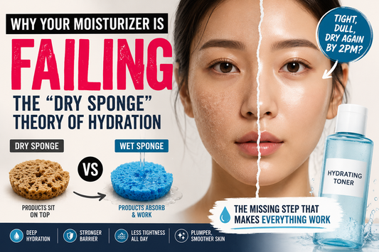 [Hydrating Toner] Why Your Moisturizer Is Failing: The “Dry Sponge” Theory of Hydration