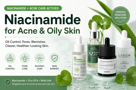 Niacinamide for Acne & Oily Skin: Best Korean Skincare for Oil Control, Pores & Blemishes