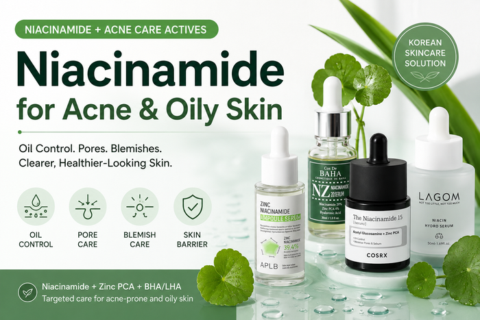 Niacinamide for Acne & Oily Skin: Best Korean Skincare for Oil Control, Pores & Blemishes