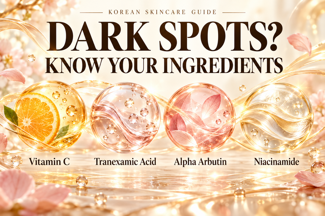 Vitamin C, tranexamic acid, alpha arbutin and niacinamide Korean skincare ingredient guide