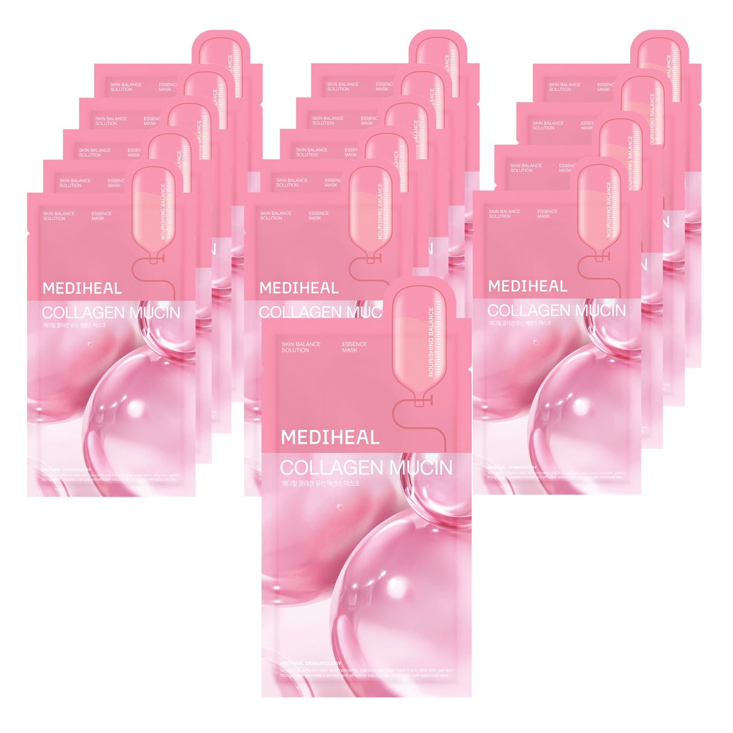 Collagen Mucin Essence Mask Set (15 masks)