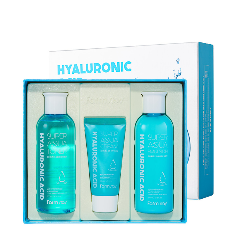 Hyaluronic Acid Super Aqua Skin Care 3 Set