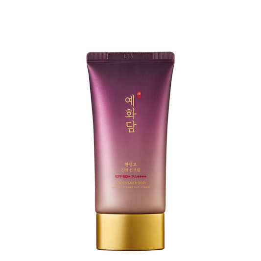 Best Korean Skincare SUN CREAM Hwansaenggo Serum Infused Sun Cream SPF50+ PA++++ YEHWADAM
