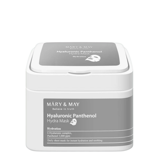 Best Korean Skincare SHEET MASK Hyaluronic Panthenol Hydra Mask (30 masks) MARY&MAY