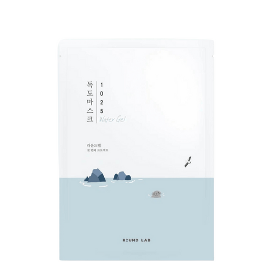 Best Korean Skincare SHEET MASK 1025 Dokdo Water Gel Mask Sheet Set (10 masks) ROUND LAB