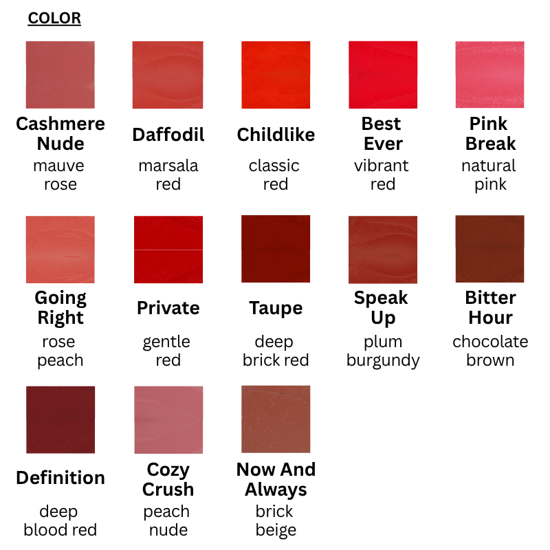 Velvet Lip Tint (13 colors)