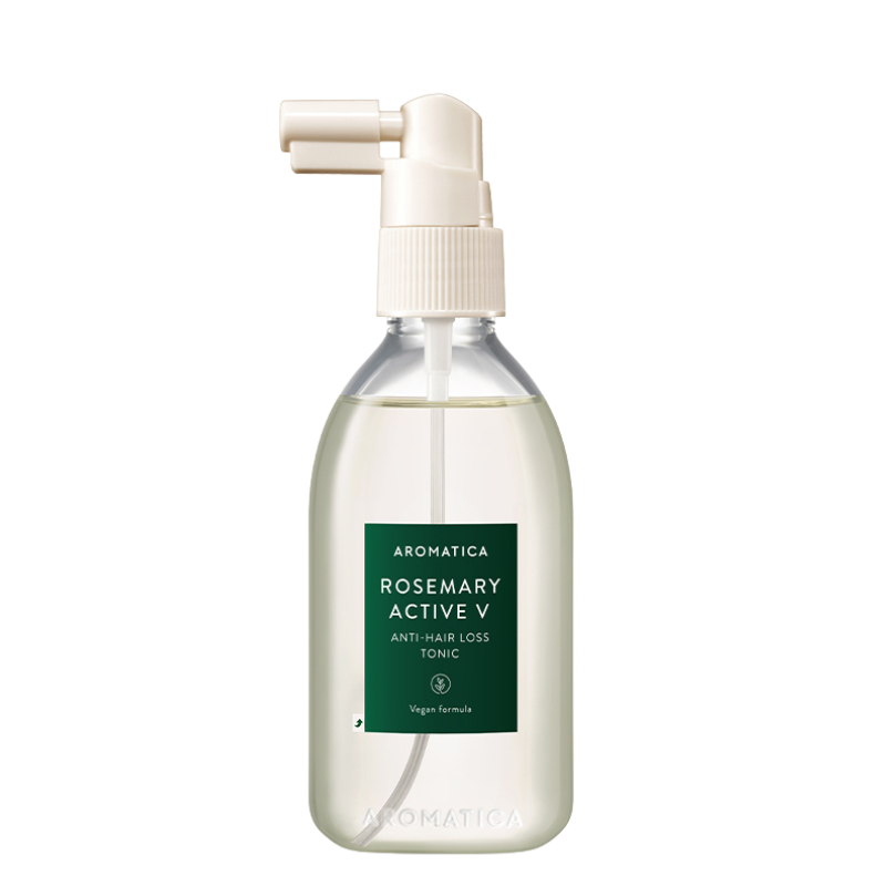 Best Korean Skincare SCALP TREATMENT Rosemary Active V Anti-hair Loss Tonic AROMATICA