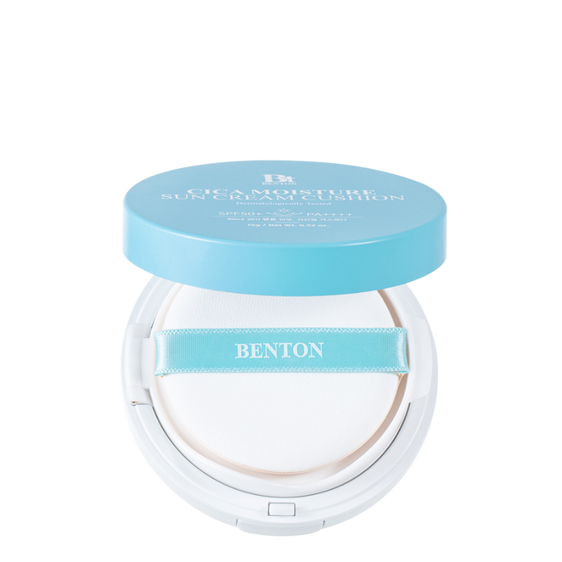 Best Korean Skincare SUN CUSHION Cica Moisture Sun Cream Cushion SPF50+ PA++++ Benton