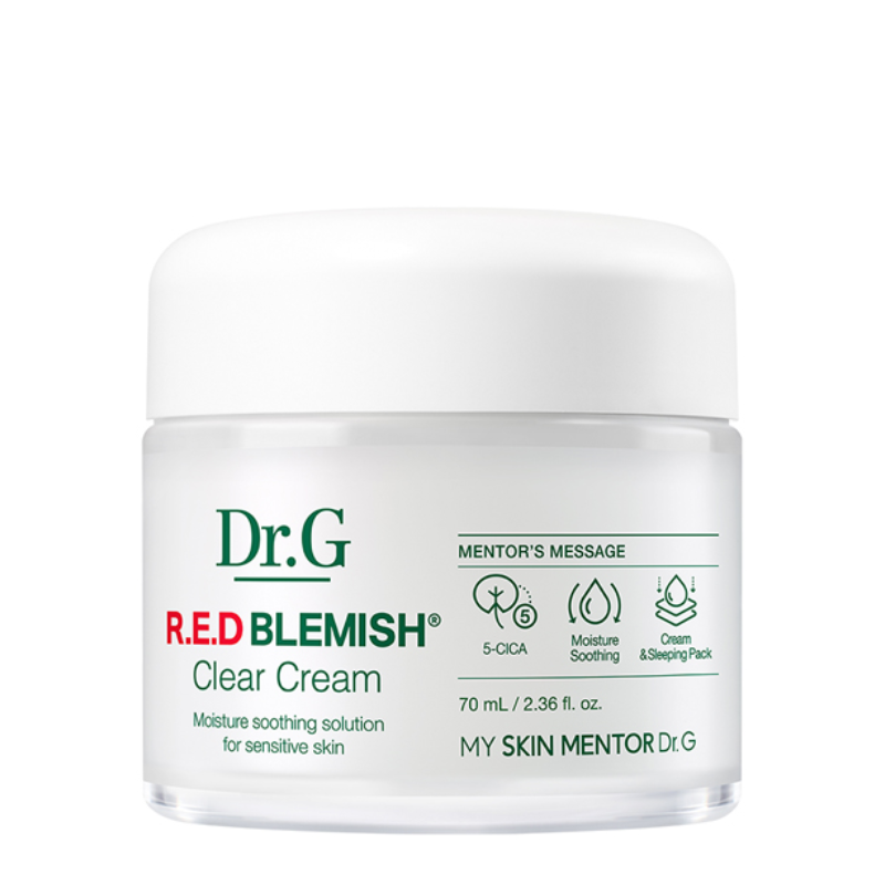 Best Korean Skincare CREAM R.E.D Blemish Clear Cream Dr.G