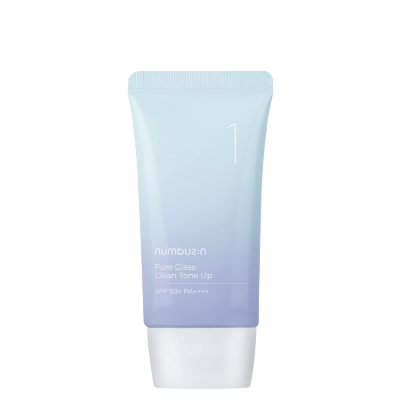 Best Korean Skincare TONE-UP CREAM No.1 Pure Glass Clean Tone Up SPF50+ PA++++ numbuzin