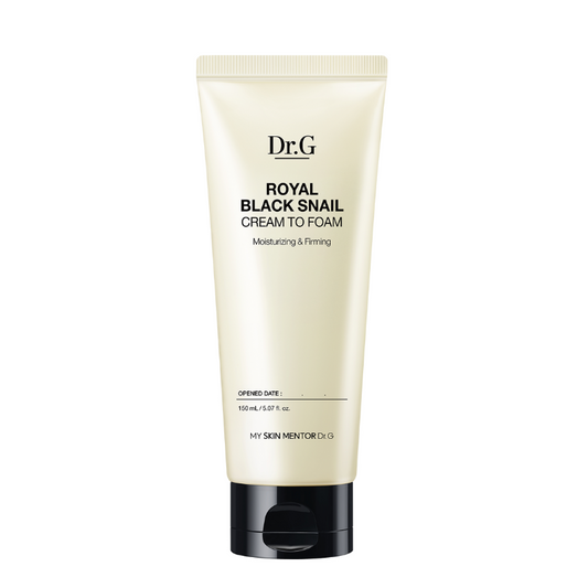 Best Korean Skincare CLEANSING FOAM Royal Black Snail Cream Foam Dr.G