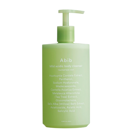 Best Korean Skincare BODY WASH Mild Acidic Body Cleanser Heartleaf Body Wash Abib