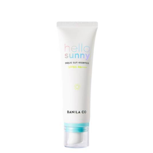 Best Korean Skincare SUN CREAM Hello Sunny Aqua Sun Essence SPF 50+ PA++++ BANILA CO